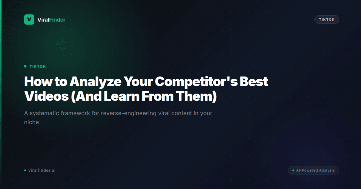 How to Analyze Your Competitor's Best Videos (And Learn From Them)