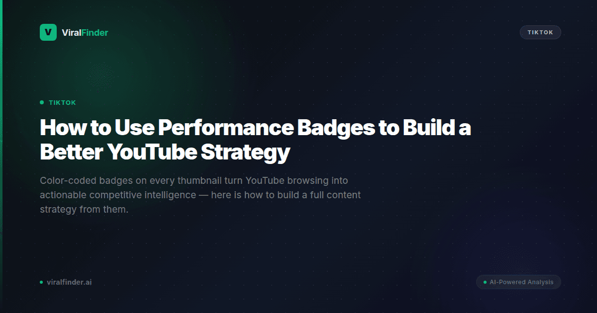 How to Use Performance Badges to Build a Better YouTube Strategy