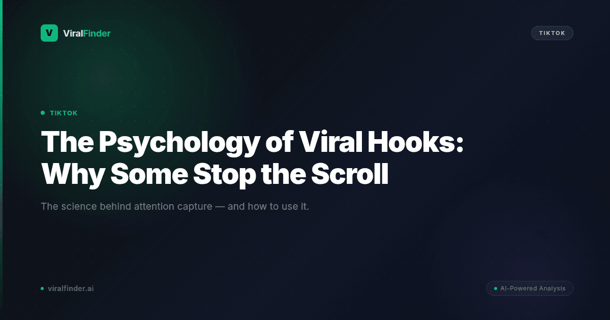 The Psychology of Viral Hooks: Why Some Stop the Scroll