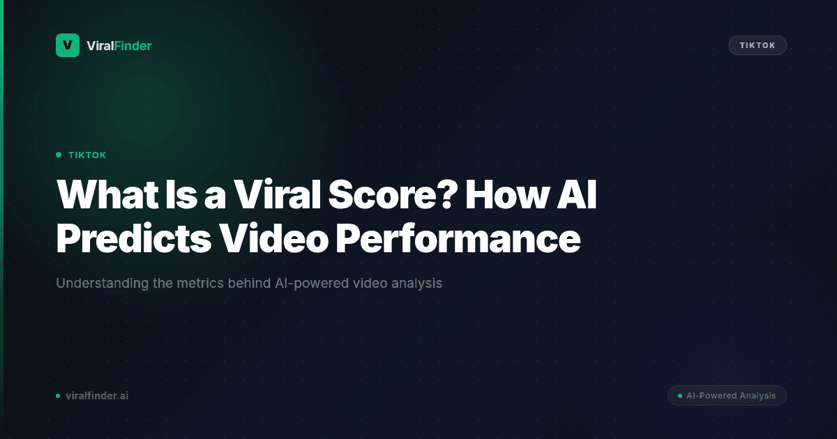 What Is a Viral Score? How AI Predicts Video Performance